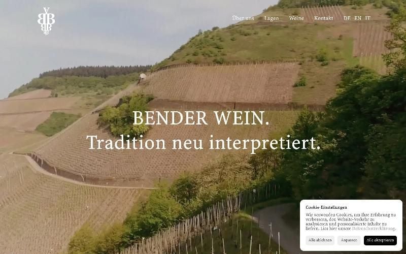 Website Bender Wine